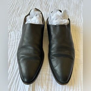 Everlane The Modern Babo Black Leather Fold Down Mule Loafer, Sz. 7.5